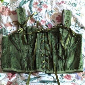 Green corset top